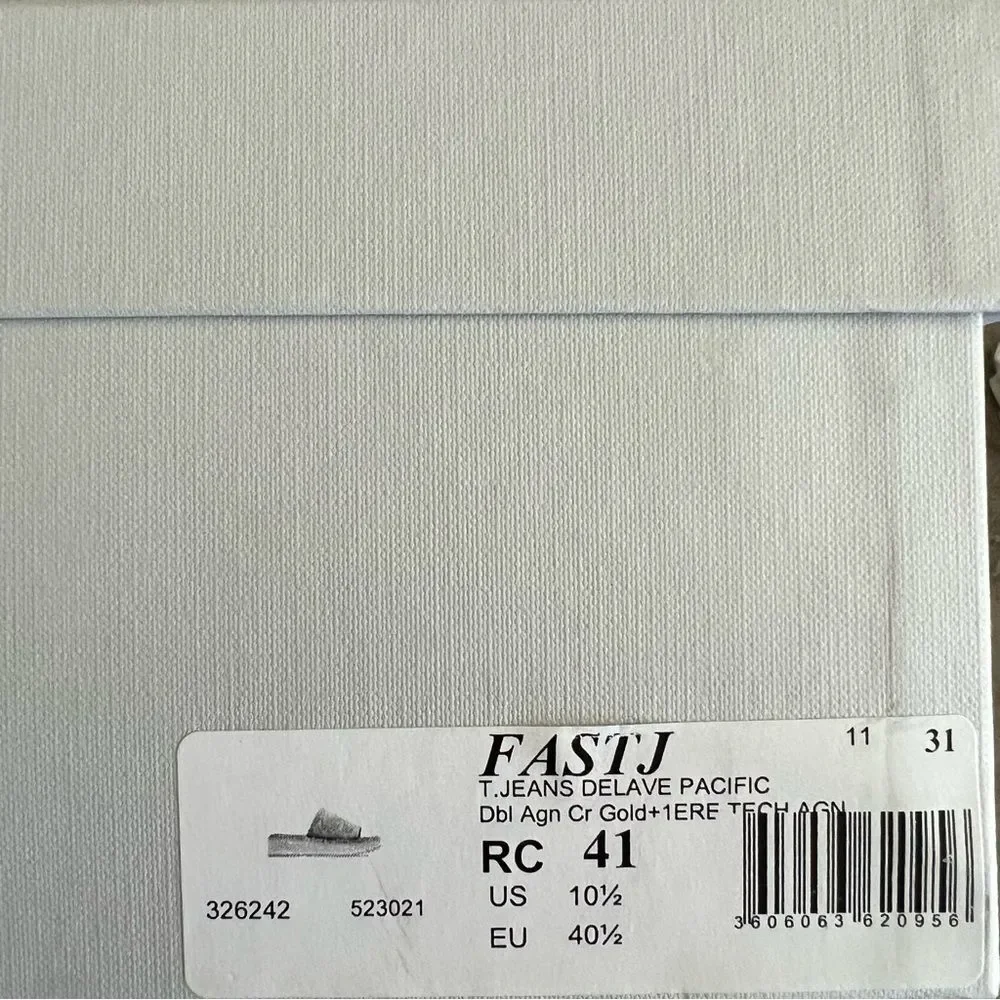 Clergerie Paris FastJ Denim Flatform Sandals, New, Size US 10.5 - Picture 9 of 11